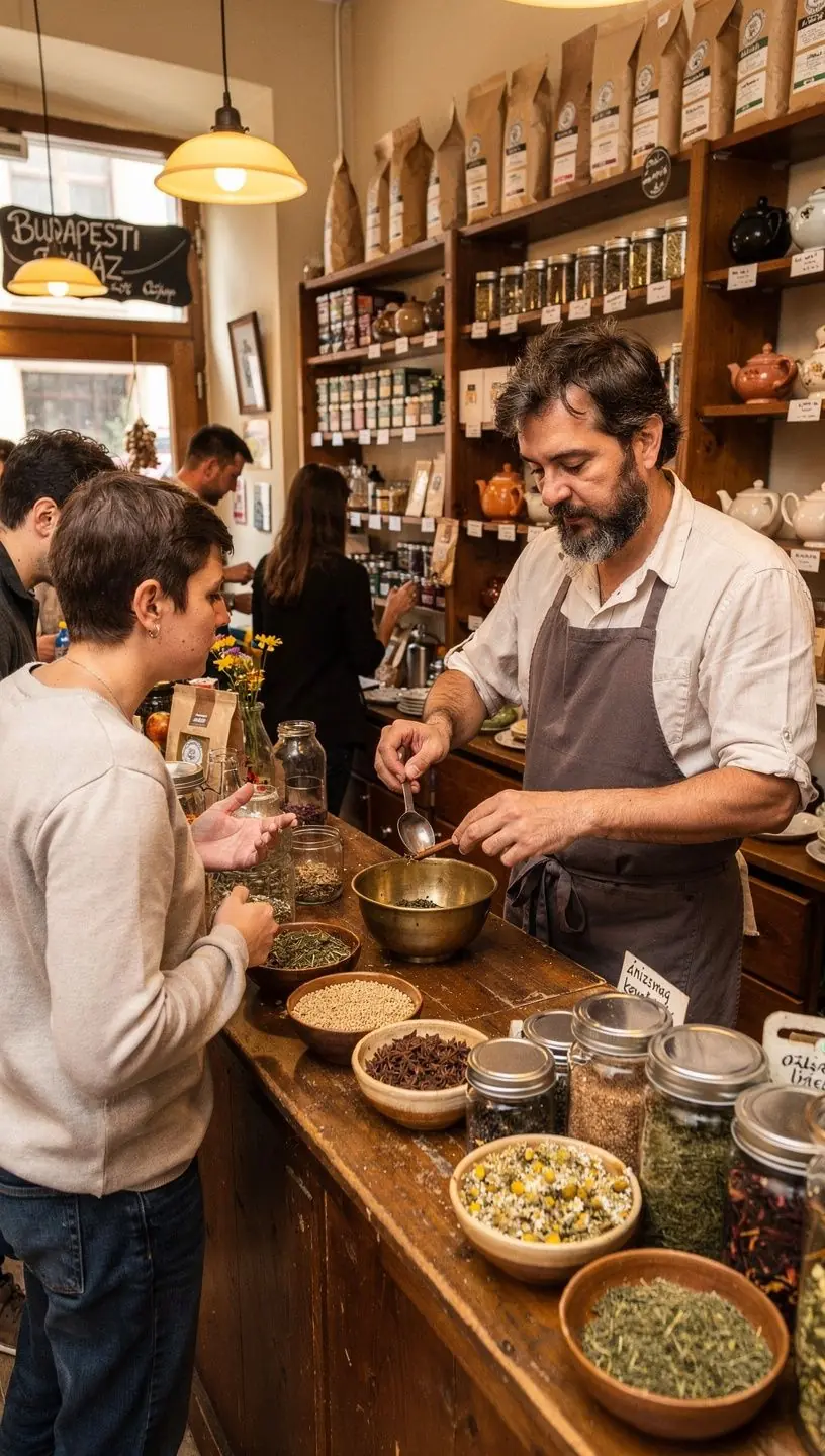Édes ánizs mag teát ábrázoló csésze, mellette szárított ánizs magokkal.